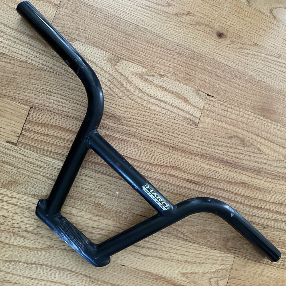 Haro Bikes BMX Kneesaver 2K Handlebars *CUT* Black Mid School 4 Piece Not Bent